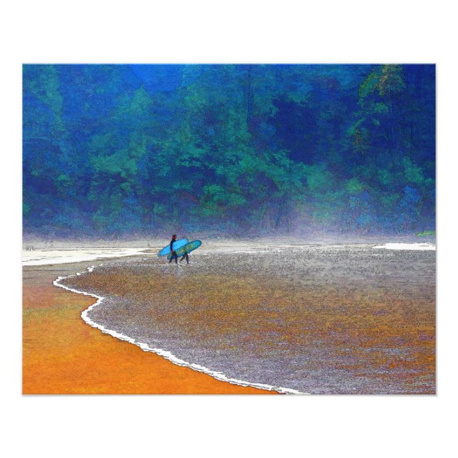 Oregon Surfers Photo Enlargement (Front)