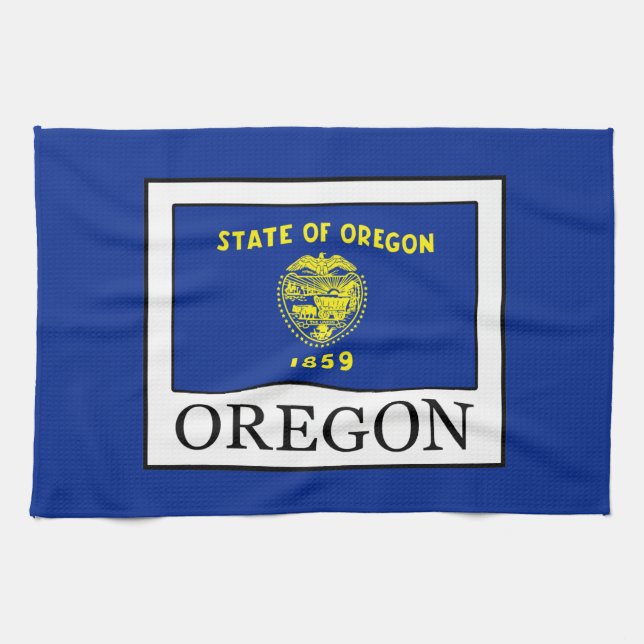 Oregon Tea Towel (Horizontal)