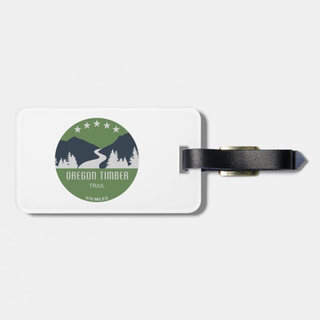 Oregon Timber Trail Luggage Tag (Back Horizontal)
