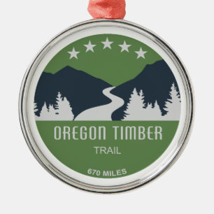 Oregon Timber Trail Metal Ornament