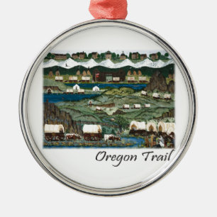 Oregon Trail Metal Ornament