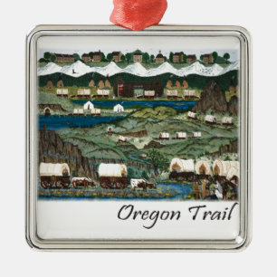 Oregon Trail Metal Tree Decoration