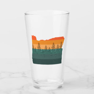 Oregon Tree Silhouette Glass