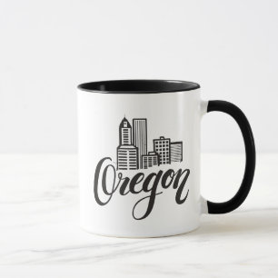 Oregon Typography Design Mug