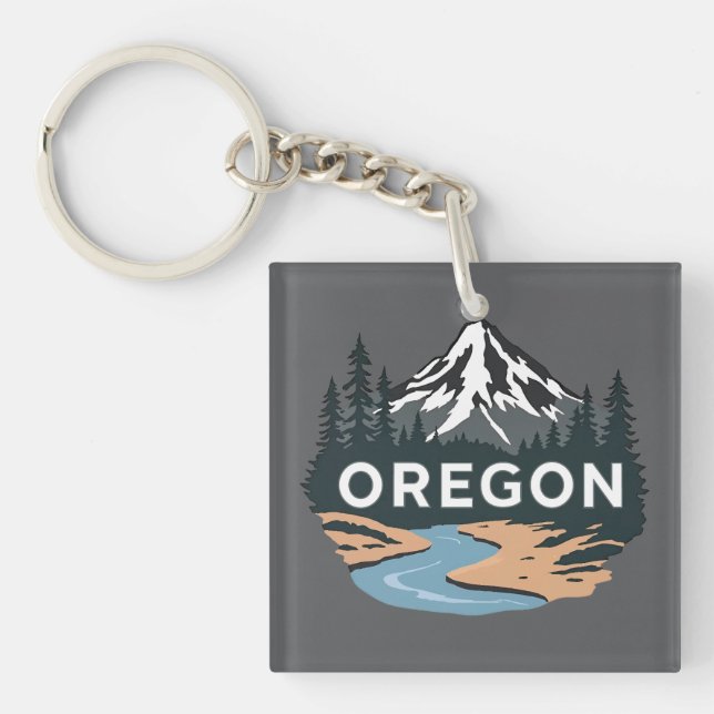 Oregon United States of America  Key Ring (Front)