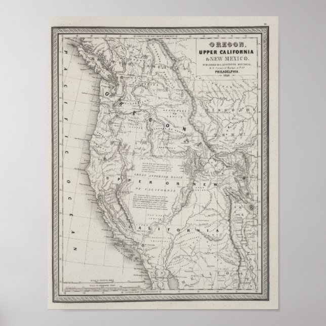 Oregon, Upper California and New Mexico 2 Poster (Front)
