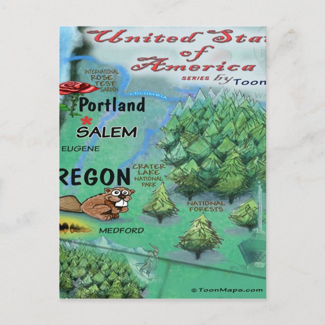 Oregon USA Card (Front)