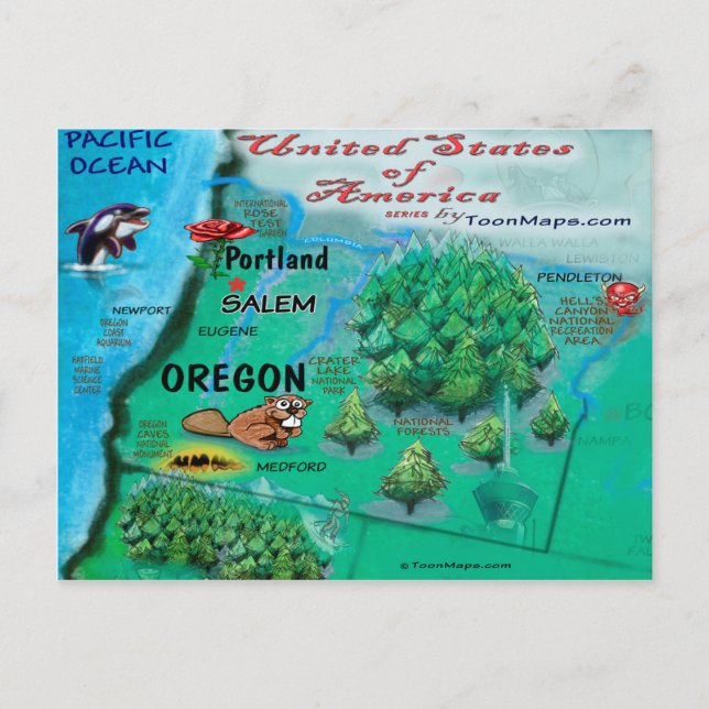 Oregon USA Card (Front)