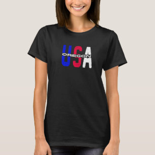 Oregon Usa Vintage Patriotic And Proud Us Citizen T-Shirt