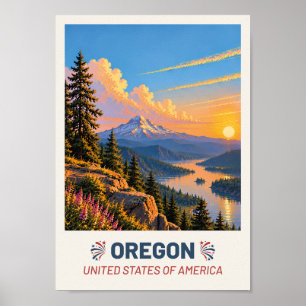 Oregon USA – Vintage Travel Poster
