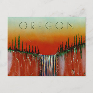 Oregon Waterfall Postcard