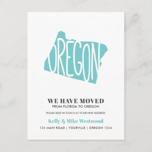 OREGON We've moved New address New Home  Postcard