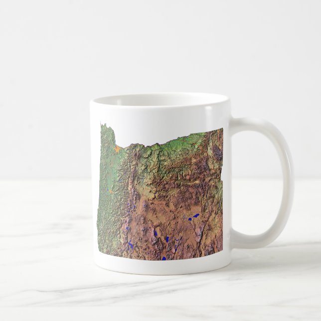 Oregonian Flag + Map Mug (Right)
