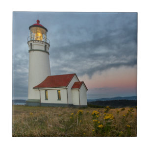 Oregon's oldest lighthouse at Cape Blanco State Tile