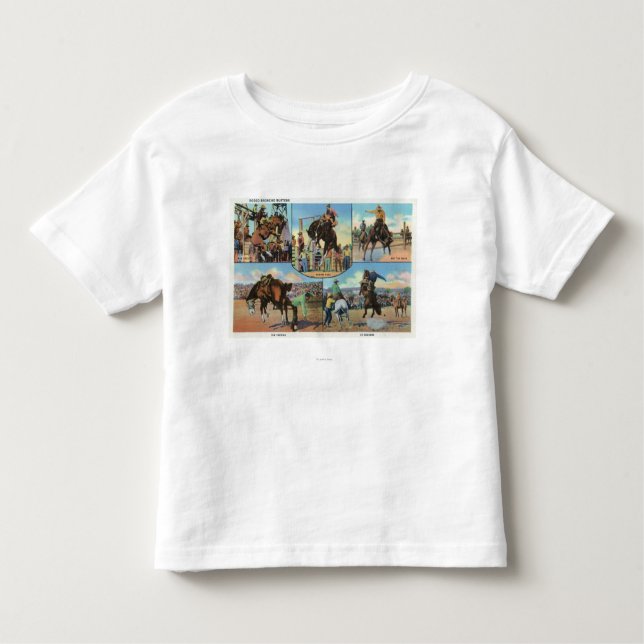 OregonScenic Views of Rodeo Bronco Busters Toddler T-Shirt (Front)