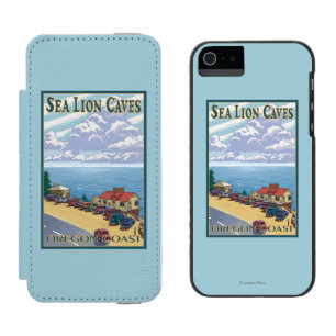OregonSea Lion Caves Vintage Travel Poster Incipio Watson™ iPhone 5 Wallet Case