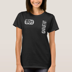 Orem Utah 801 Area Code Vintage Retro T-Shirt