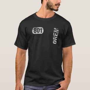 Orem Utah 801 Area Code Vintage Retro T-Shirt