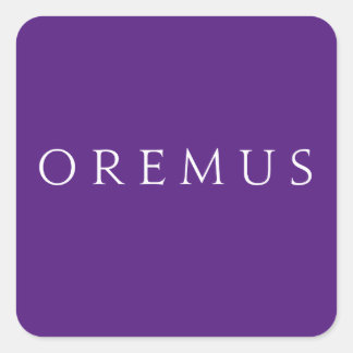 Oremus Stickers: Liturgical Colours Square Sticker
