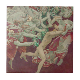 Orestes and the Furies by John Singer Sargent Ceramic Tile
