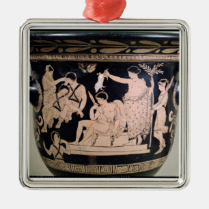 Orestes as a Suppliant at the Shrine of Apollo in Metal Ornament
