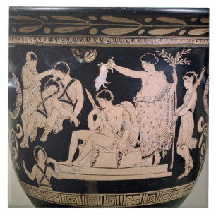 Orestes as a Suppliant at the Shrine of Apollo in Tile