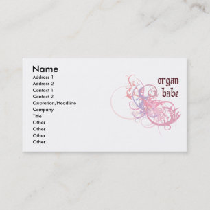 Organ Babe Business Card