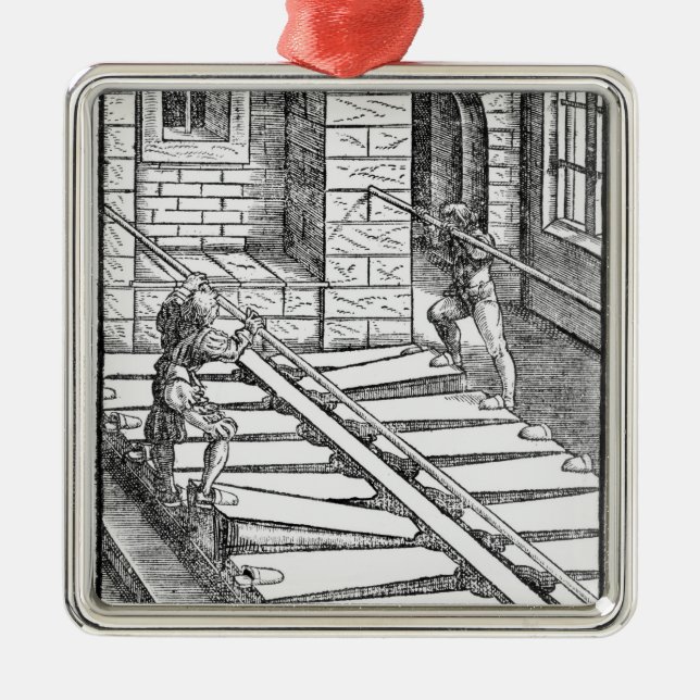 Organ Bellows and Blowers Metal Tree Decoration (Front)