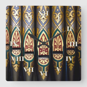 Organ clock - roman numerals