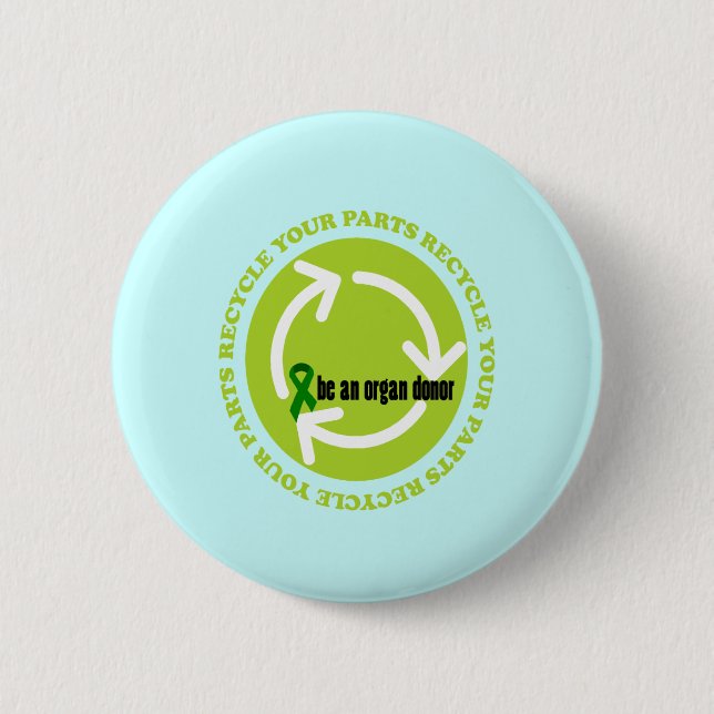 Organ Donation Awareness Button (Front)