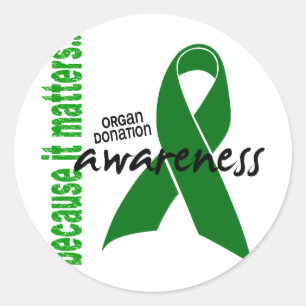 Organ Donation Awareness Classic Round Sticker