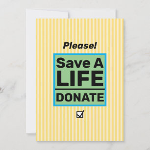 Organ Donation Awareness Event Invitation