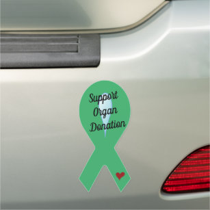 Organ Donation Awareness Ribbon Car Magnet
