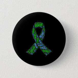Organ donation awareness transplant or recipient 6 cm round badge
