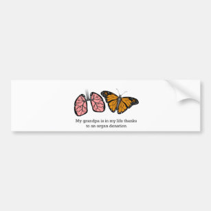 Organ donation bumper sticker