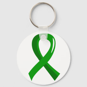 Organ Donation Green Ribbon 3 Key Ring