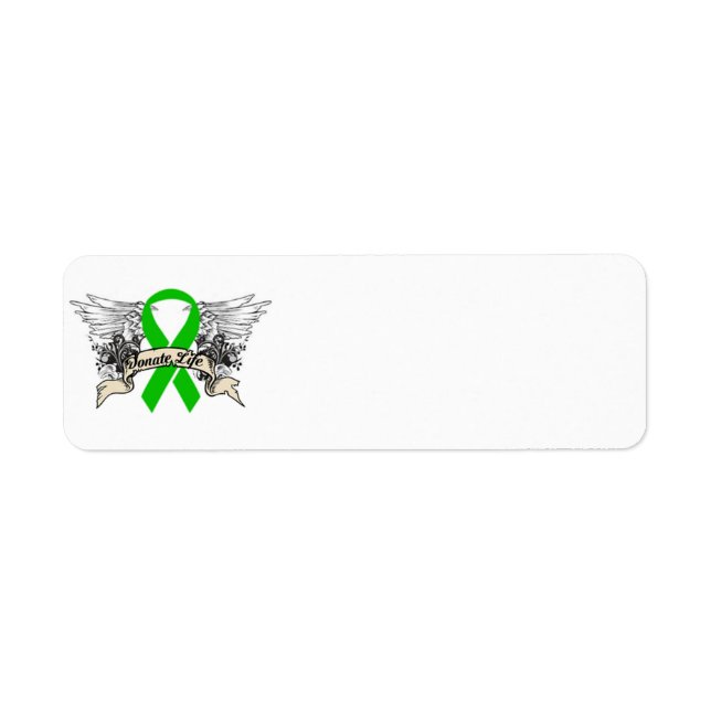 Organ Donation Return Address Label (Front)