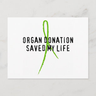 Organ Donation Saved My Life Postcard