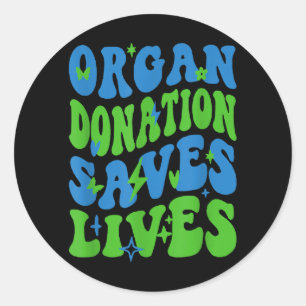 Organ Donation Saves Lives National Donate Life Classic Round Sticker