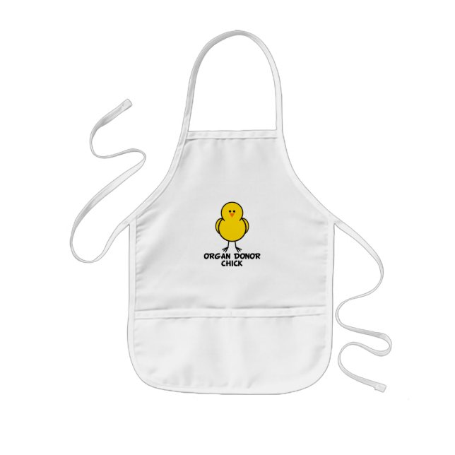 Organ Donor Chick Kids Apron (Front)