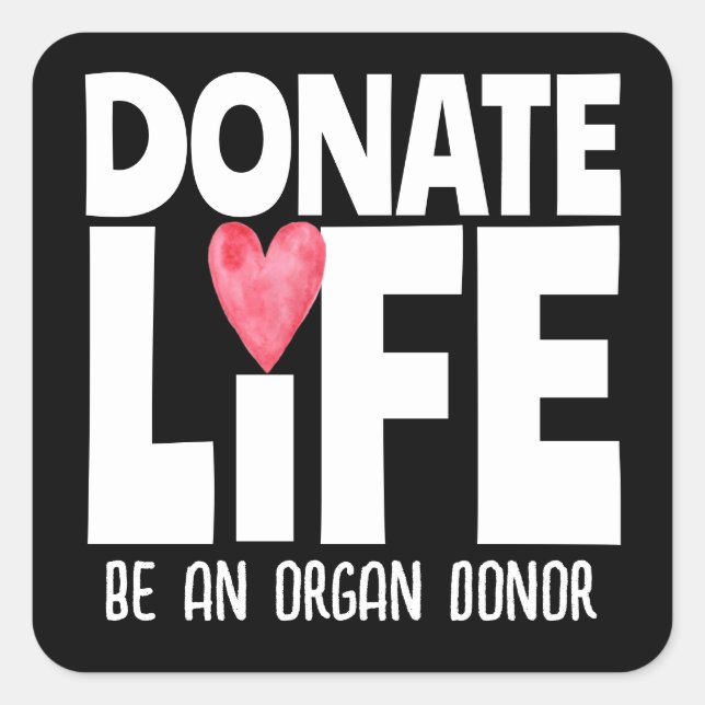 Organ Donor Donate Life Sticker (Front)