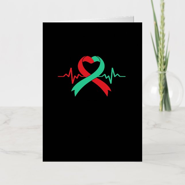 Organ Donor Ogran Transplant Warrior Surgery Foil Greeting Card (Front)