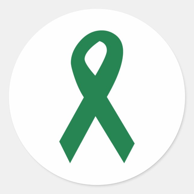Organ Donor Ribbon Classic Round Sticker (Front)