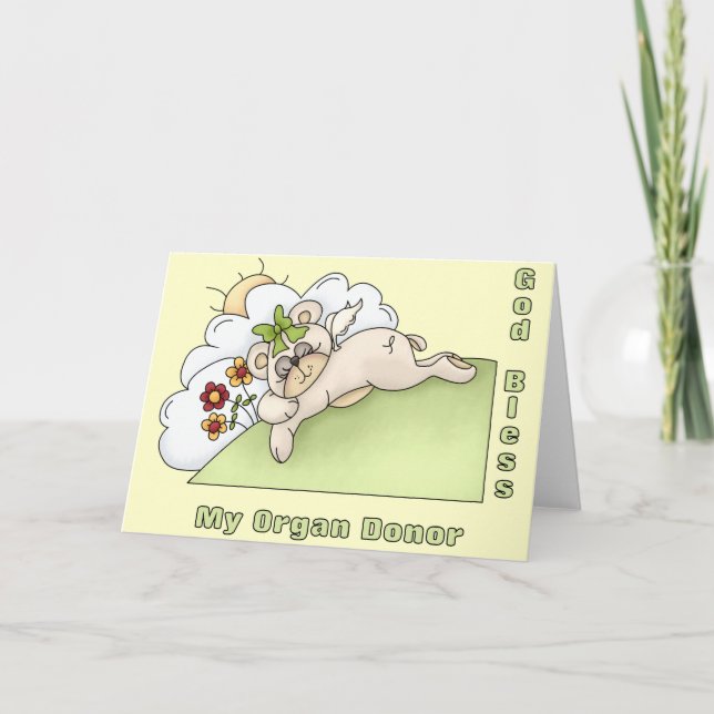 Organ Donor Thanks Thank You Card (Front)