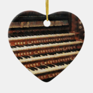 Organ Keyboard Ceramic Ornament