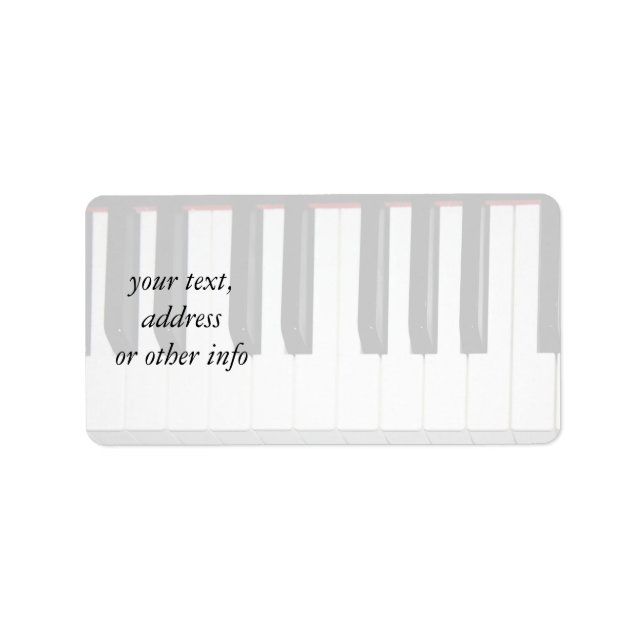 Organ Keyboard Label (Front)