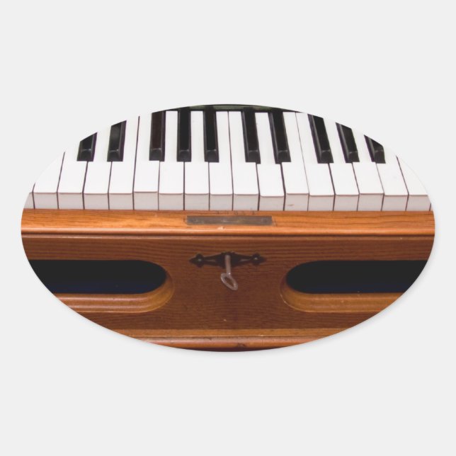 Organ keyboard oval sticker (Front)