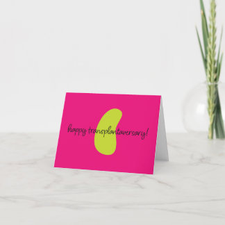 Organ Kidney Happy Transplantaversary Notecard