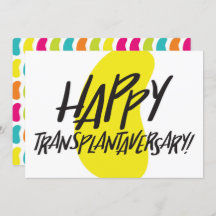 Organ Kidney | Transplantaversary Two-sided Card