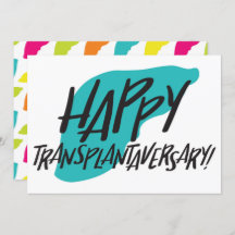 Organ Liver | Transplantaversary Two-sided Card